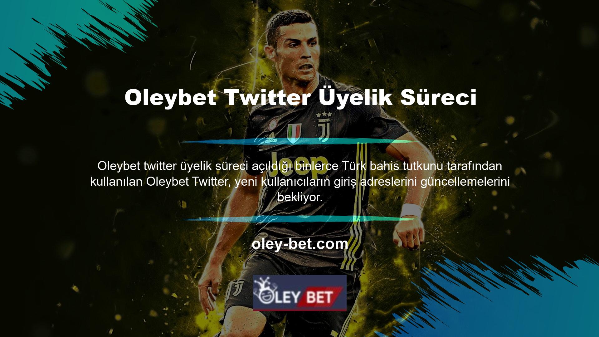 Türkiye'nin önde gelen dijital bahis platformlarından biri olarak kabul edilen Oleybet Twitter'ın son adresine buradan ulaşabilirsiniz