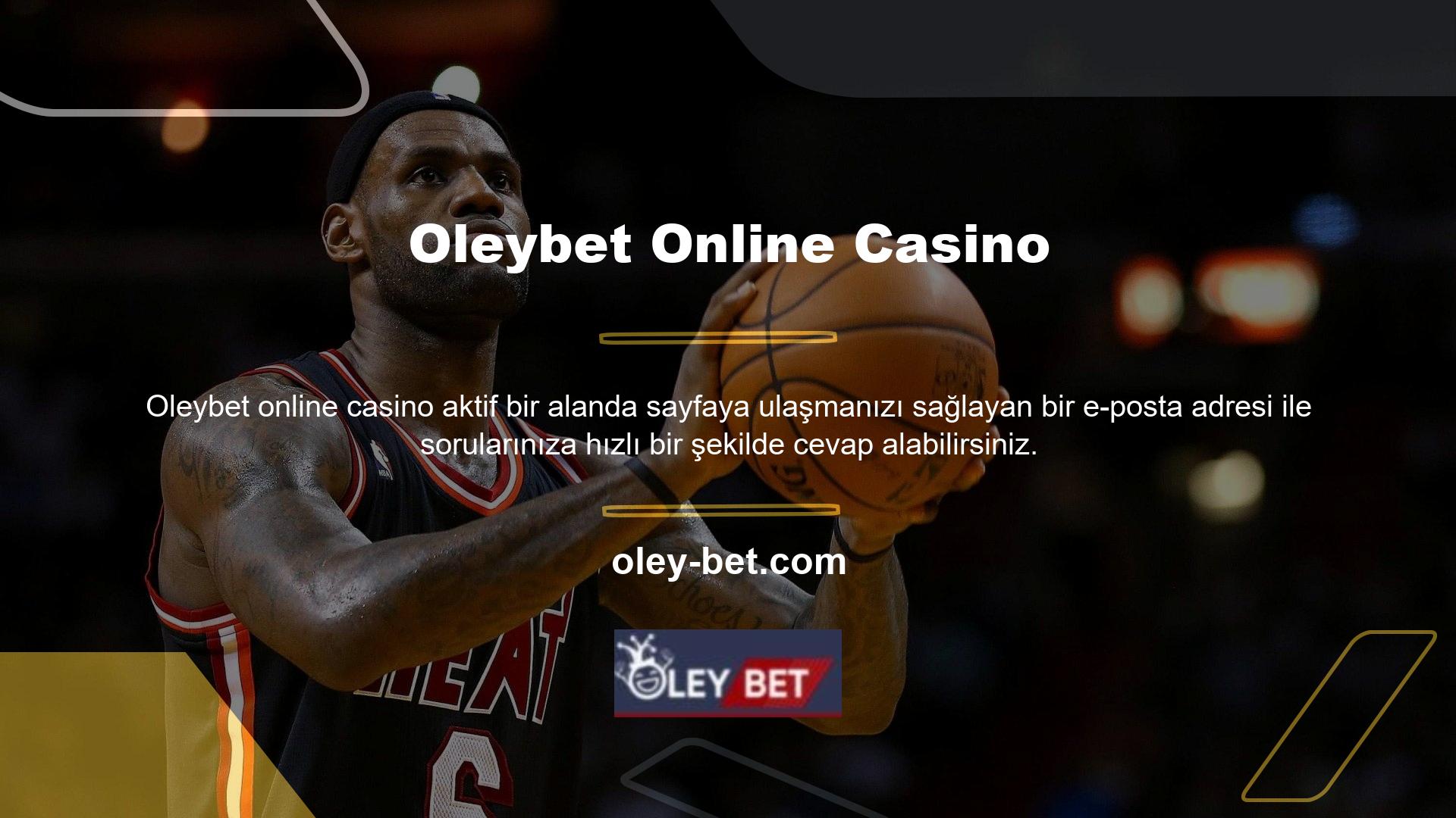 Oleybet online casino sitesinde canlı oyunlar sizi bekliyor