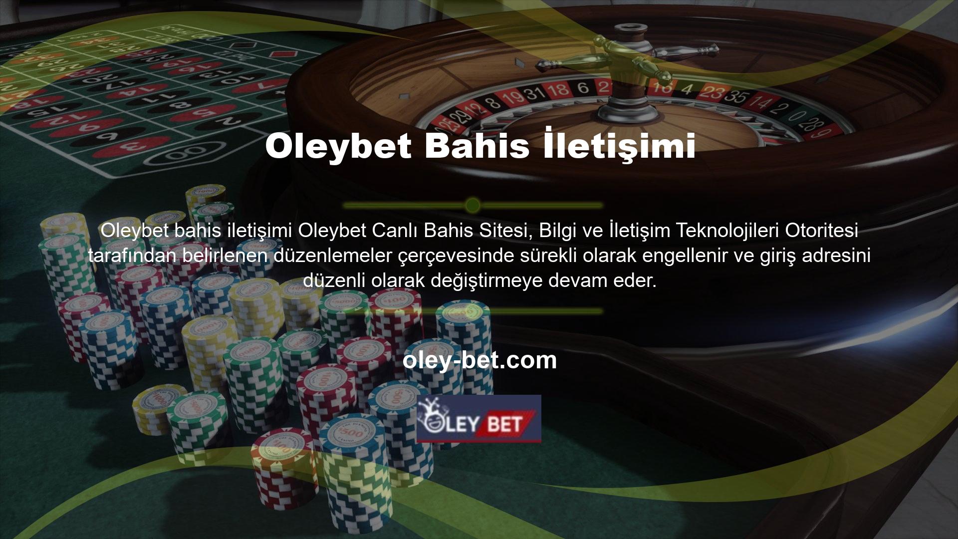 Oleybet oturum açma işlemi kesintisiz olarak devam eder ve değişen etki alanı adreslerinde tamamlanır